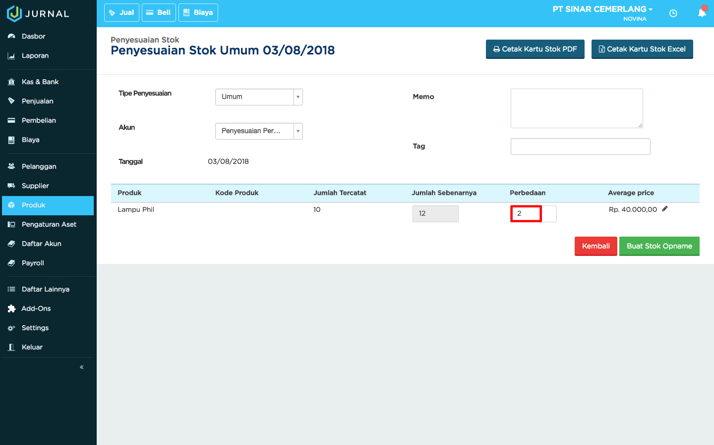 Panduan  Software Akutansi Online  Jurnal